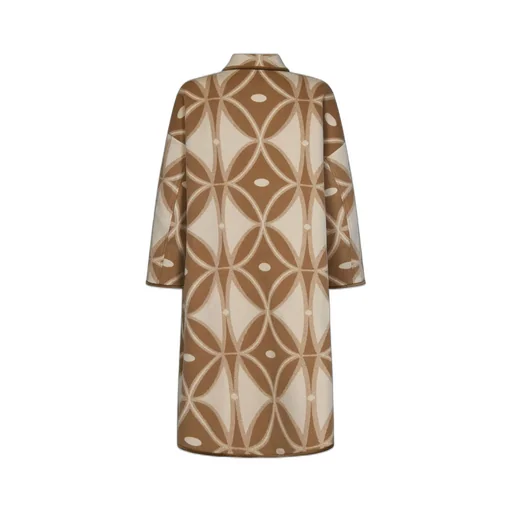 Etro Geometric-Pattern Jacquard Button-Up Coat