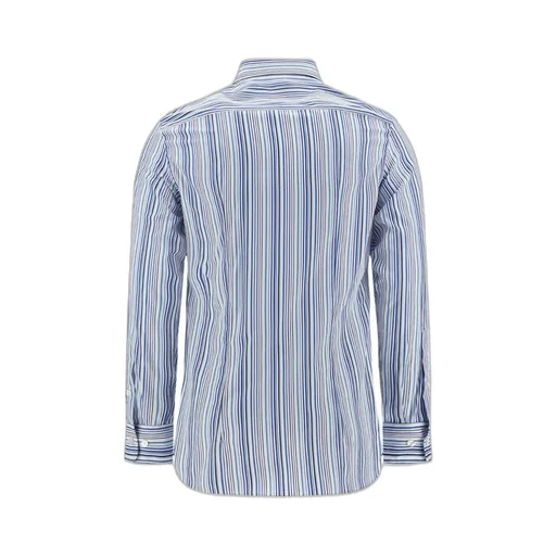 Etro Logo Embroidered Striped Button-Up Shirt