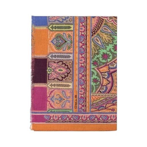 Etro Paisley Printed Frayed Hem Scarf