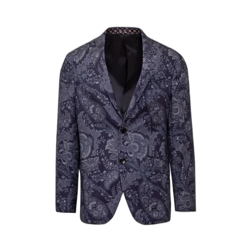 Etro Paisley Printed Single Breasted Blazer