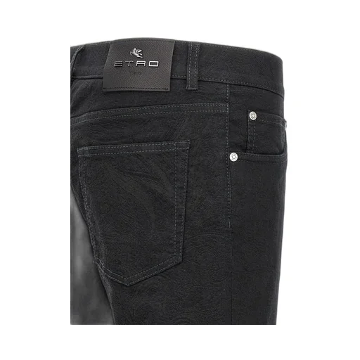 Etro Jacquard Denim Jeans