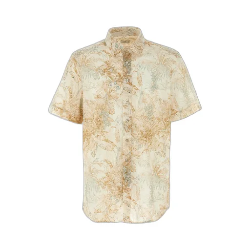 Etro Floral Printed Curved Hem Shirt