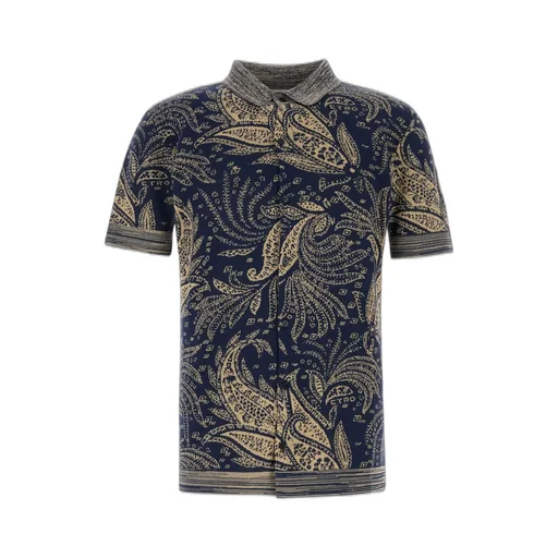 Etro Paisley-Jacquard Short Sleeved Shirt