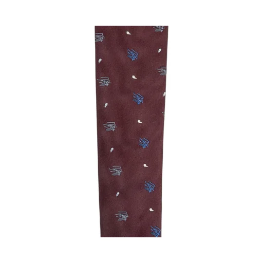 Etro Logo Embroidered Pointed-Tip Tie