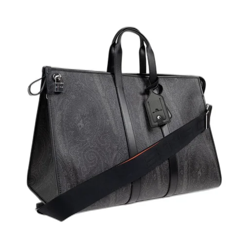 Etro Large Paisley-Print Strapped Travel Bag