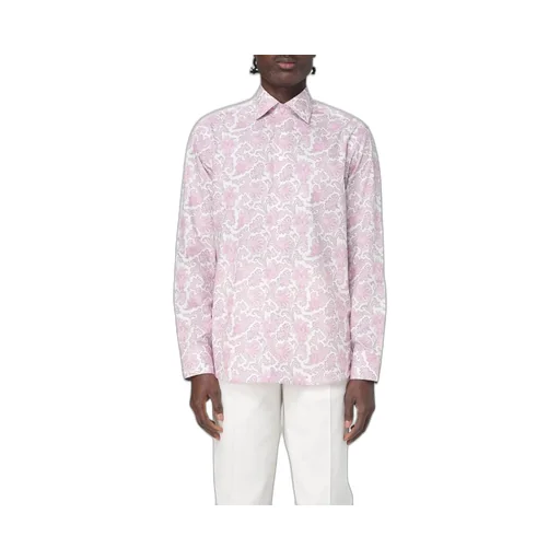Etro Paisley Printed Curved Hem Shirt