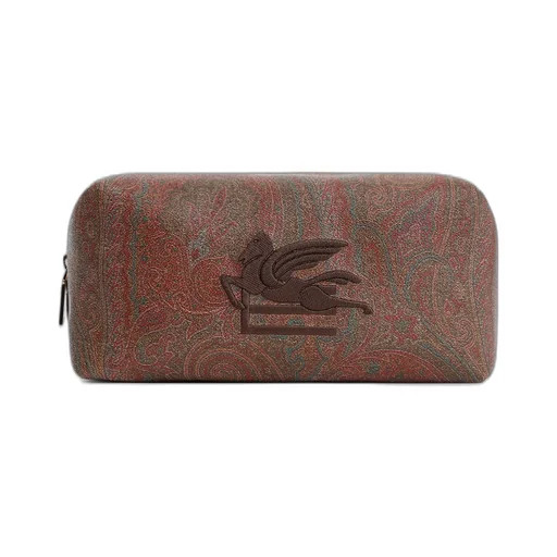 Etro Logo Embroidered Paisley Printed Wash Bag