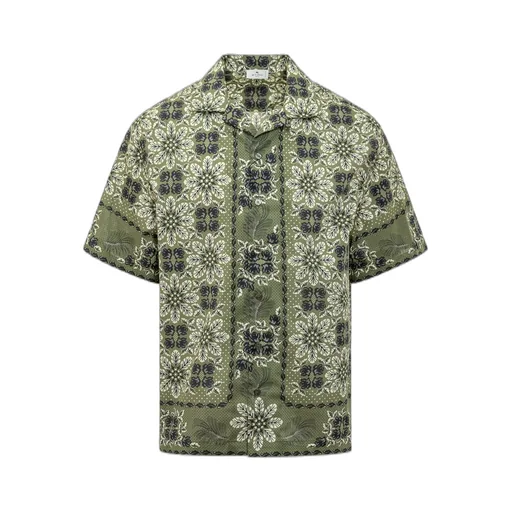 Etro Floral-Printed Short-Sleeved Shirt