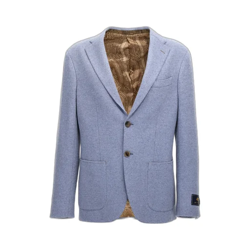 Etro Logo Patch Single-Breasted Blazer