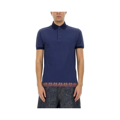 Etro Paisley Motif-Adorned Polo Shirt