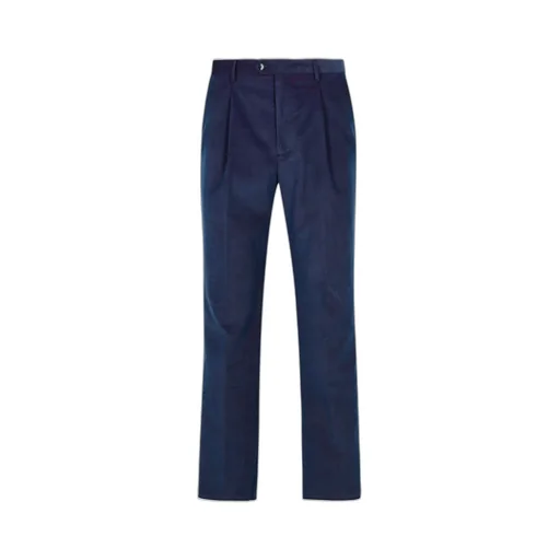Etro Pleat Detailed Velvet Trousers
