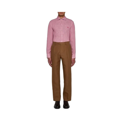 Etro Pegaso Embroidered Long-Sleeved Shirt