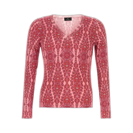 Etro Printed V-Neck T-Shirt