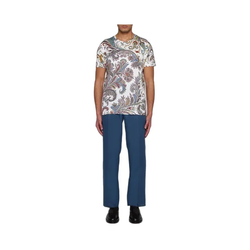 Etro Paisley Printed Crewneck T-Shirt