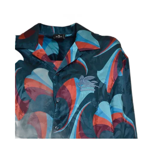 Etro Logo Embroidered Floral-Printed Bowling Shirt