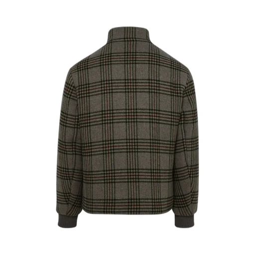 Etro Logo Embroidered Checked Zipped Jacket