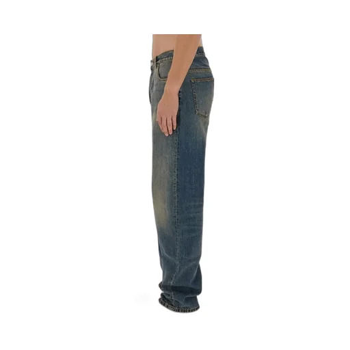 Etro Logo-Embroidered Mid-Rise Wide-Leg Jeans
