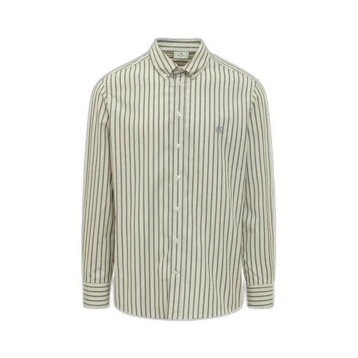 Etro Pegaso Embroidered Long-Sleeved Shirt