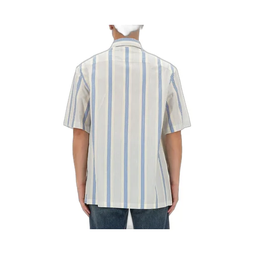 Etro Striped Logo Embroidered Shirt