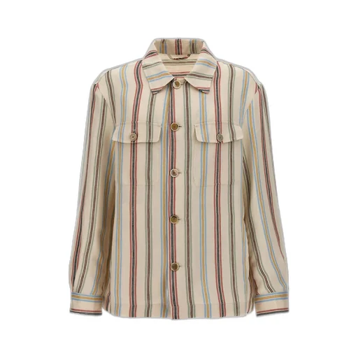 Etro Striped Buttoned Overshirt