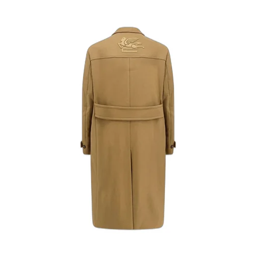 Etro Single Breasted Pegaso Detailed Coat