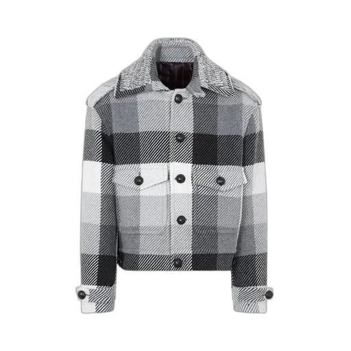 Etro Check-Patterned Button Up Jacket