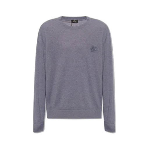 Etro Pegaso Embroidered Knit Jumper