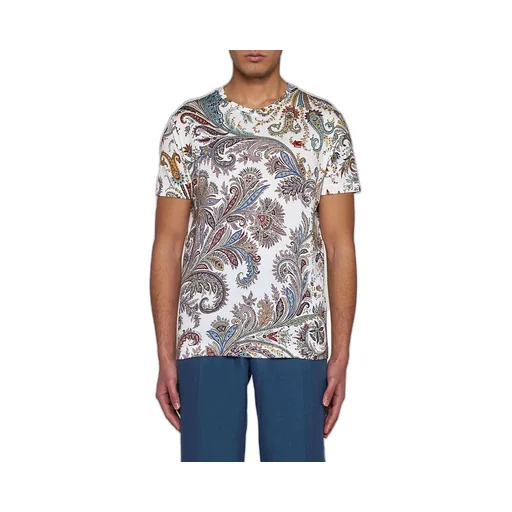 Etro Paisley Printed Crewneck T-Shirt
