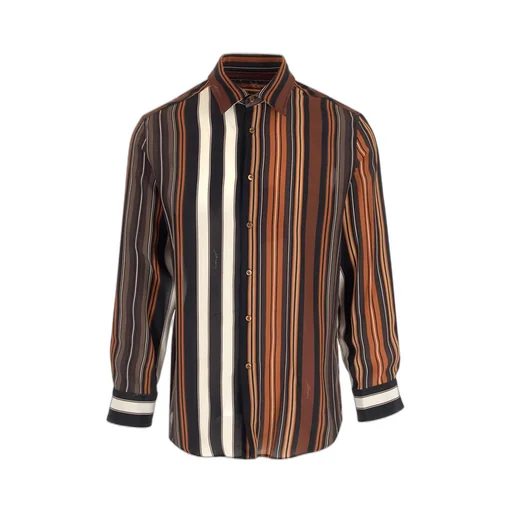 Etro Striped Collared Button-Up Shirt