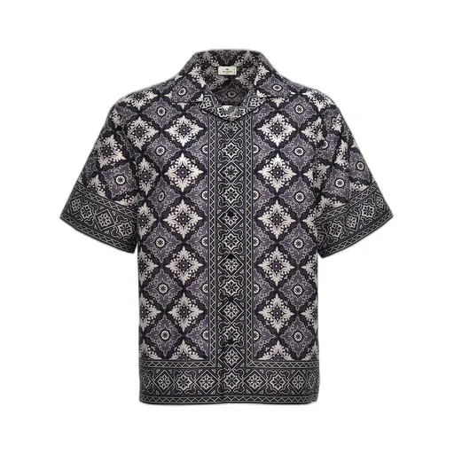 Etro Abstract Print Short-Sleeved Shirt