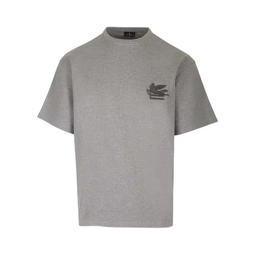 Etro Logo Embroidered Crewneck T-Shirt