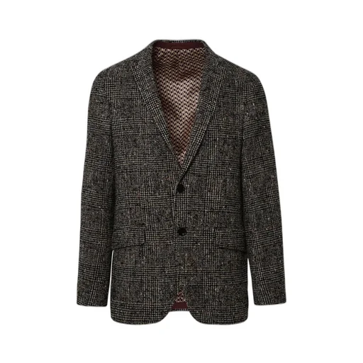 Etro Single-Breasted Checked Blazer