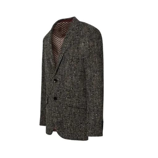 Etro Single-Breasted Checked Blazer