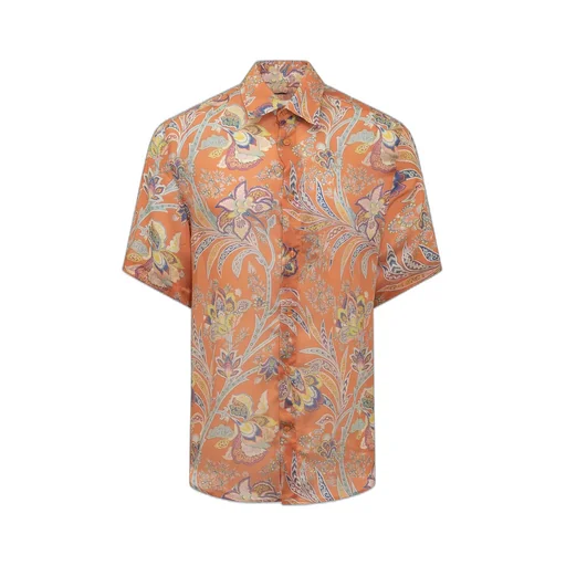 Etro Paisley Print Collared Button-Up Shirt