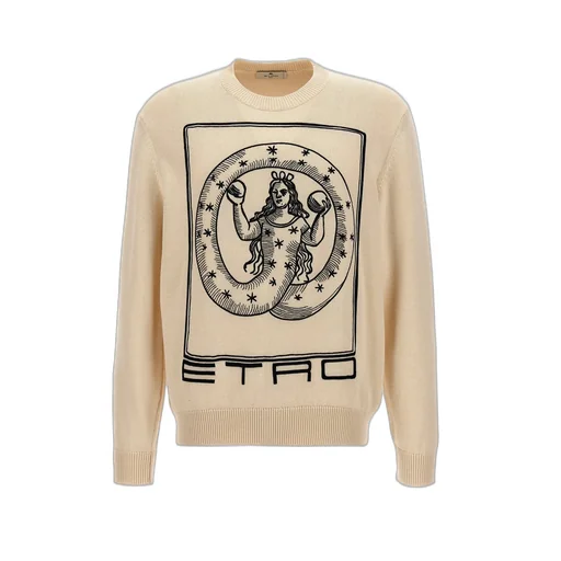 Etro Motif-Embroidered Knit Jumper