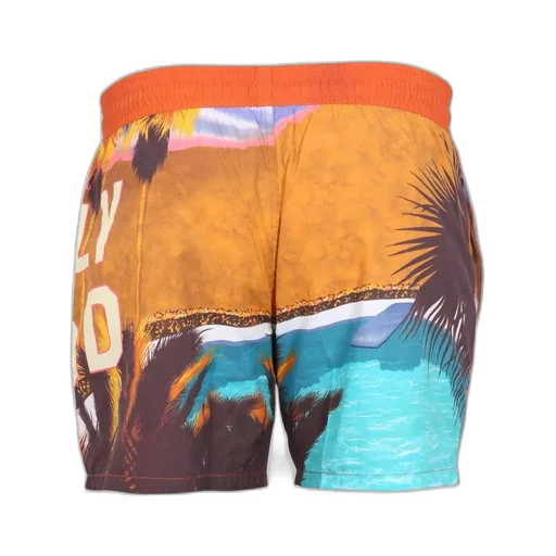 Etro Landscape Printed Drawstring Swim Shorts