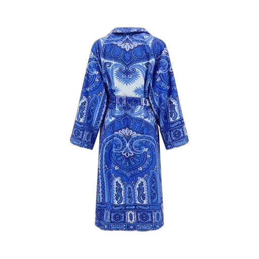 Etro Home Paisley Pattern Belted Bath Robe