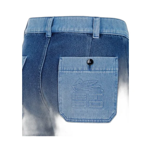 Etro Patchwork Logo-Embossed Straight-Leg Jeans
