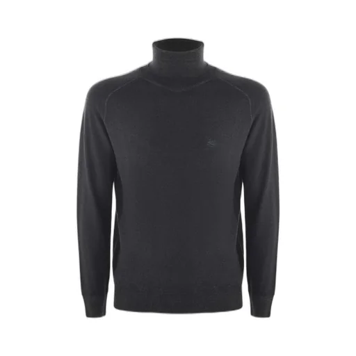 Etro Logo Embroidered Roll Neck Knitted Jumper