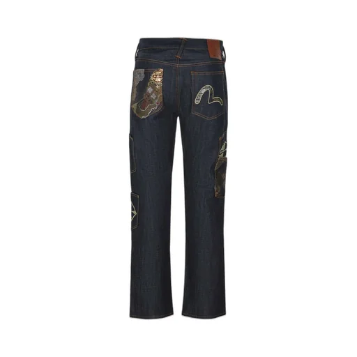 Evisu Embroidered Patch Jeans