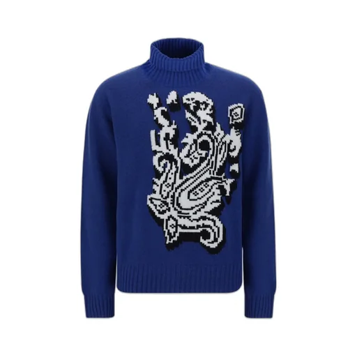 Etro Graphic Intarsia Knitted Jumper