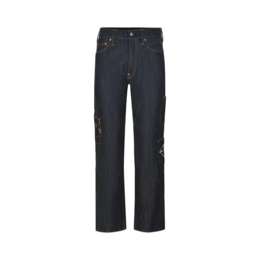 Evisu Embroidered Patch Jeans