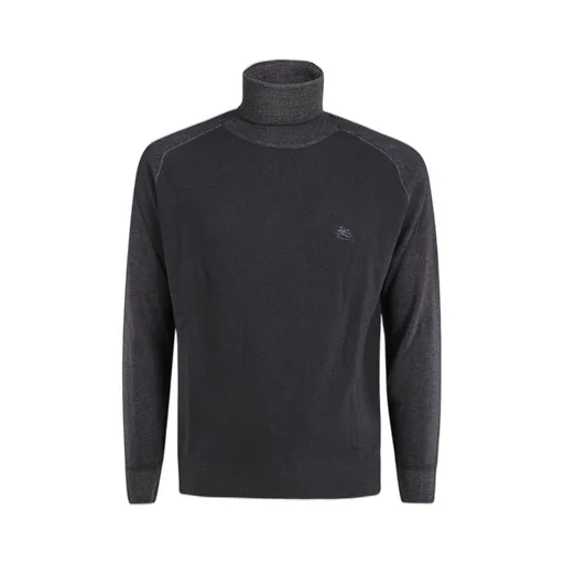 Etro Logo Embroidered Knitted Sweater