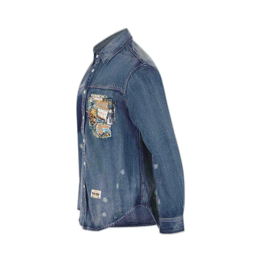 Evisu Graphic Denim Shirt