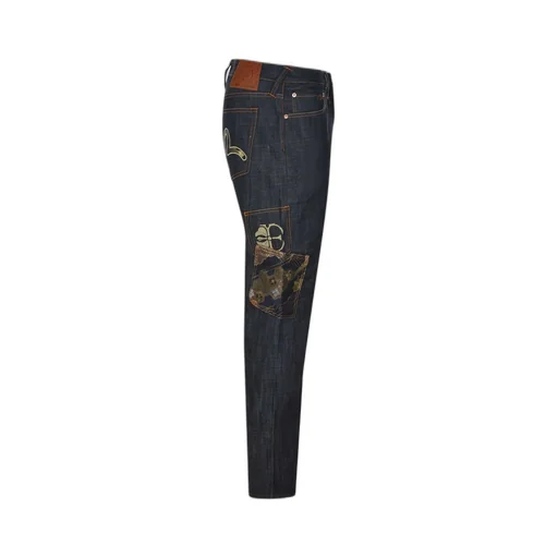 Evisu Embroidered Patch Jeans