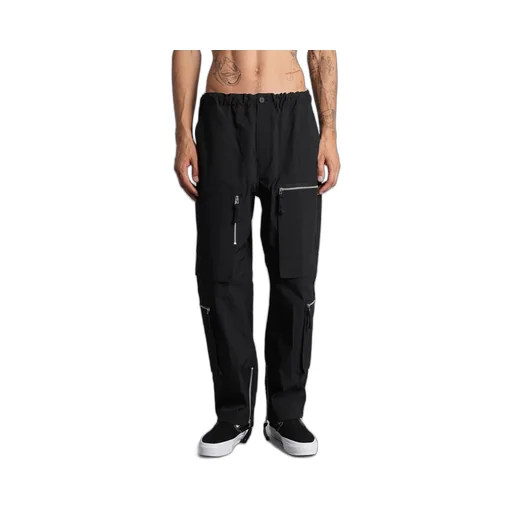 Comme Des GarÇOns Homme Zip Detailed Straight Leg Trousers