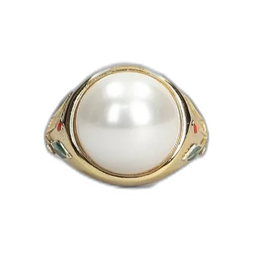 Casablanca Embellished Floral Detail Ring