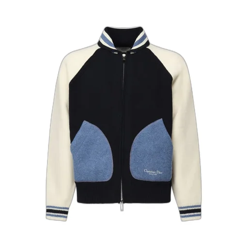 Dior Homme Panelled Zip-Up Cardigan