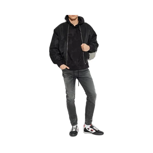 Diesel S-Boxt-Hood-V2 Logo Printed Drawstring Hoodie