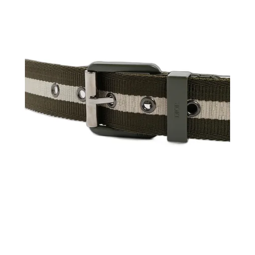 Dior Homme Striped Buckled Belt